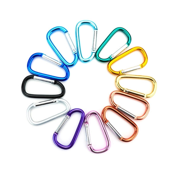 การออกแบบที่ทนทานและปรับปรุงใหม่ - ชุดคลิปคาราบิเนอร์ไดริงอะลูมิเนียม D-Ring ขนาด 3' สำหรับการตั้งแคมป์กลางแจ้งและการใช้พวงกุญแจ
