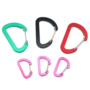 ตกปลา Multi-Use Carabiner คลิป 10 แพ็ค 2.7 'ขนาดเล็ก Caribeener คลิป, MINI พวงกุญแจอลูมิเนียม Caribeaner คลิป