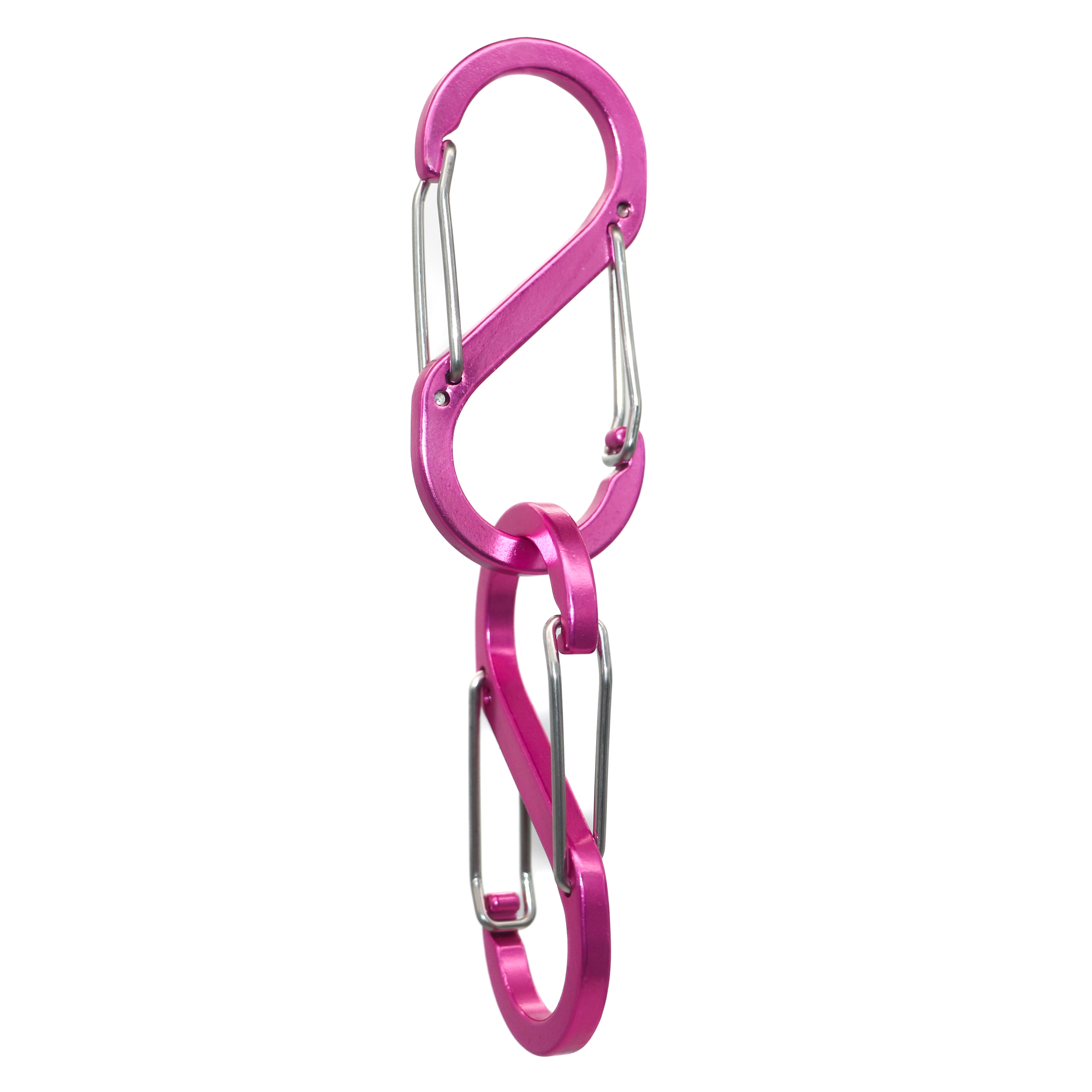10 ชิ้นคลิปซิปป้องกันการโจรกรรมซิปล็อคคลิปสี Carabiner คลิปพวงกุญแจสำหรับตั้งแคมป์ตกปลาเดินทางกีฬากลางแจ้ง