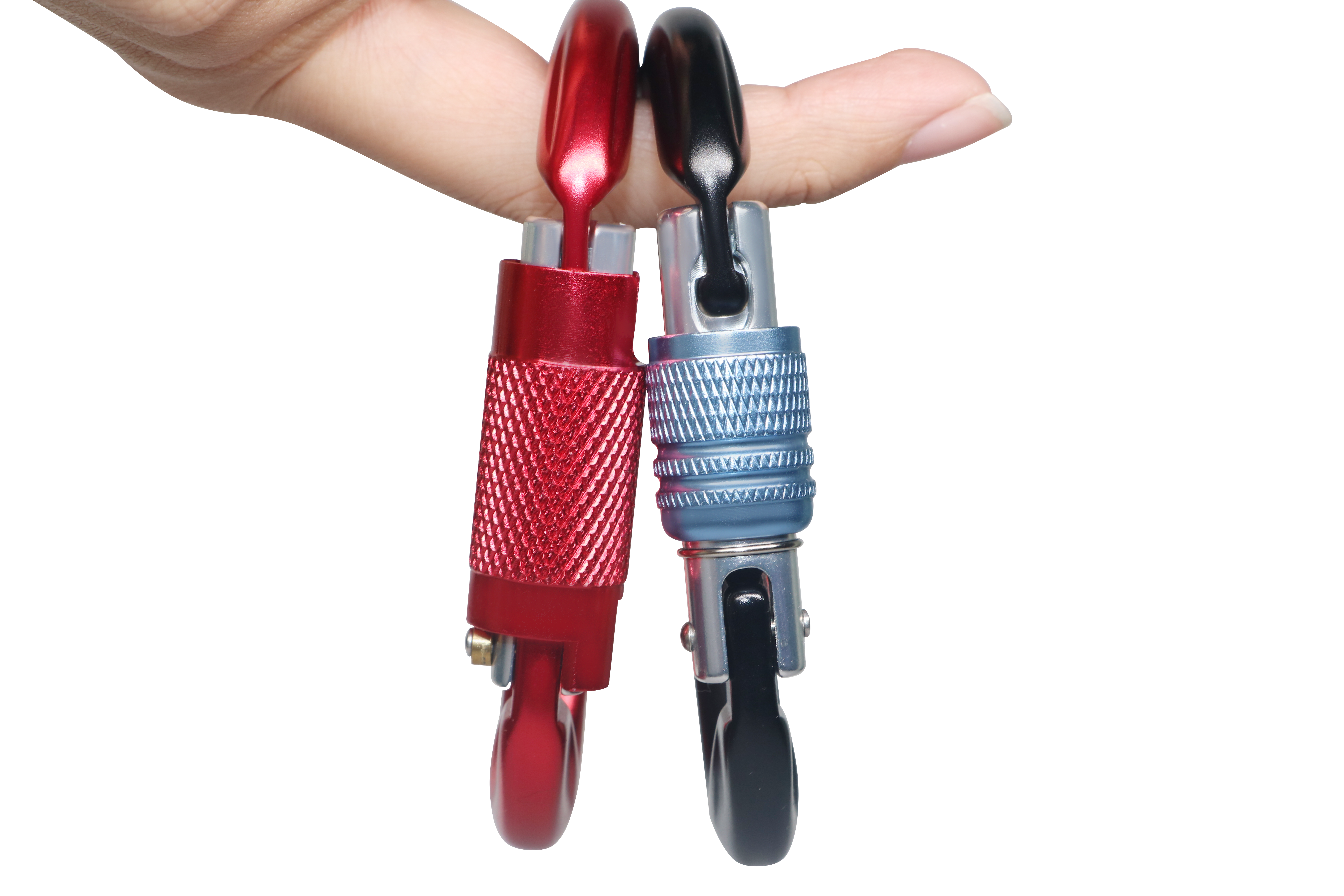 คลิปล็อค Carabiner แบบมืออาชีพ - งานหนักสำหรับการปีนหน้าผา การปีนเขา เปลญวน แคมป์ปิ้ง และกิจกรรมกลางแจ้ง
