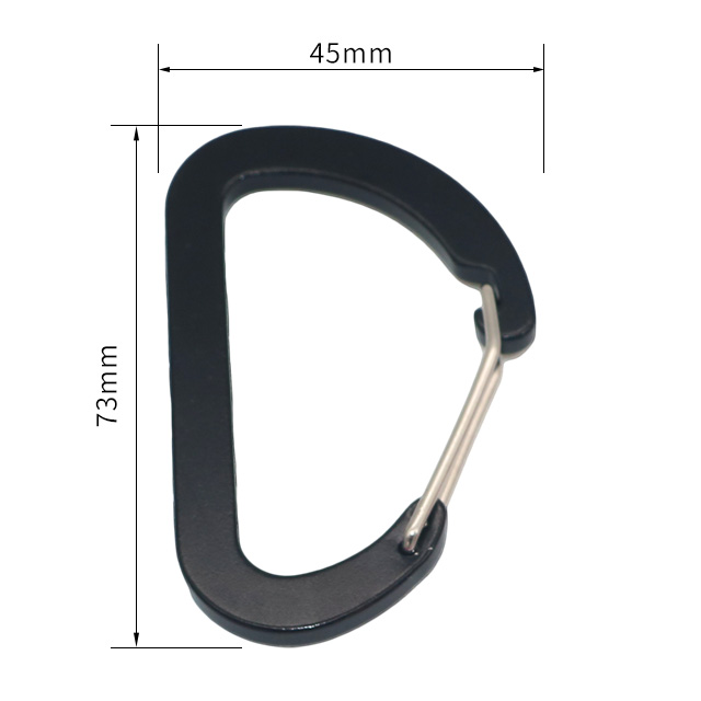 ตกปลา Multi-Use Carabiner คลิป 10 แพ็ค 2.7 'ขนาดเล็ก Caribeener คลิป, MINI พวงกุญแจอลูมิเนียม Caribeaner คลิป