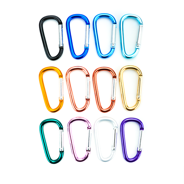 การออกแบบที่ทนทานและปรับปรุงใหม่ - ชุดคลิปคาราบิเนอร์ไดริงอะลูมิเนียม D-Ring ขนาด 3' สำหรับการตั้งแคมป์กลางแจ้งและการใช้พวงกุญแจ