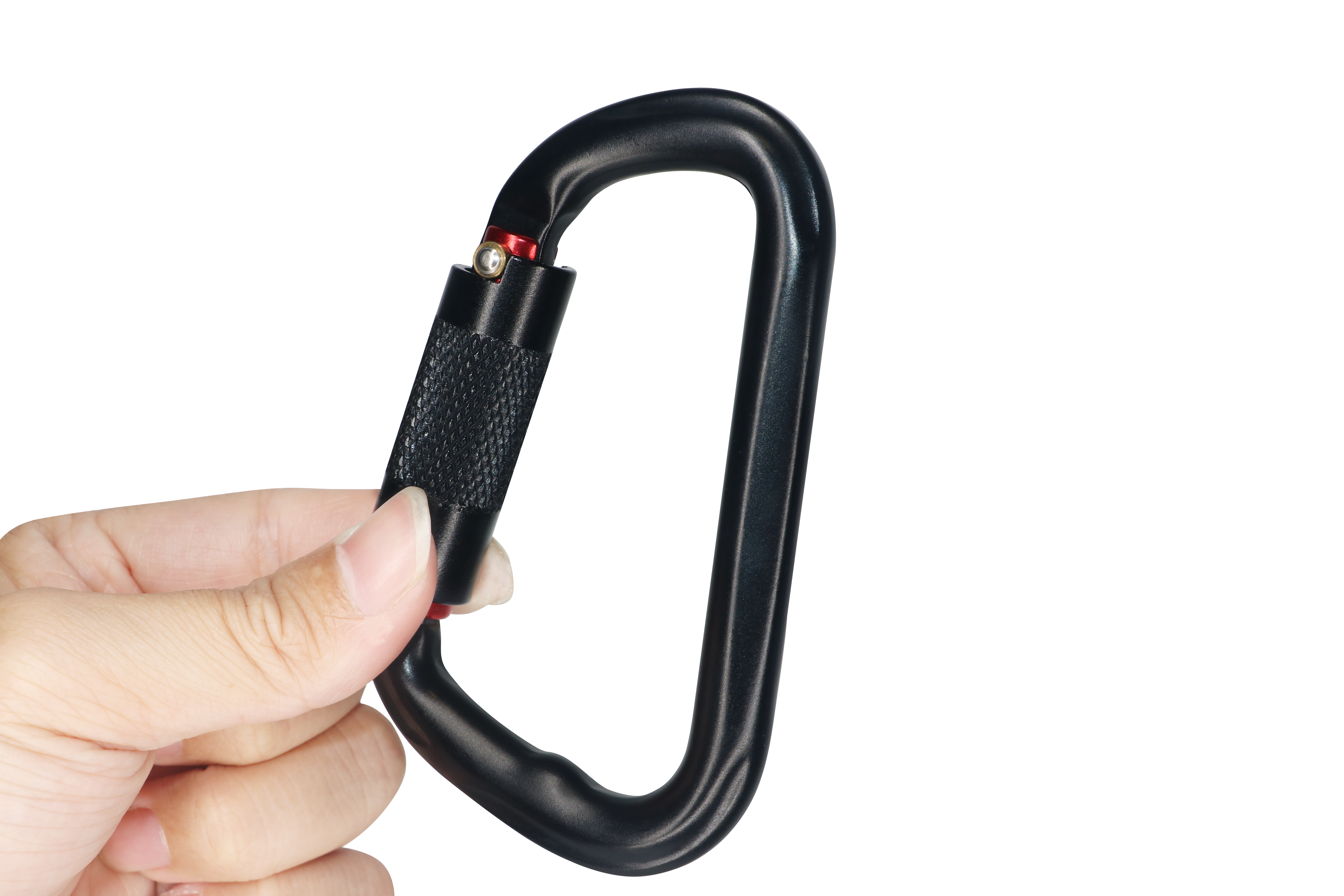 Carabiner สำหรับปีนเขาที่ผ่านการรับรอง - 26KN Heavy Duty Auto Locking Carabiner Clip เหมาะสำหรับปีนหน้าผา ตั้งแคมป์ ยิม และกู้ภัย