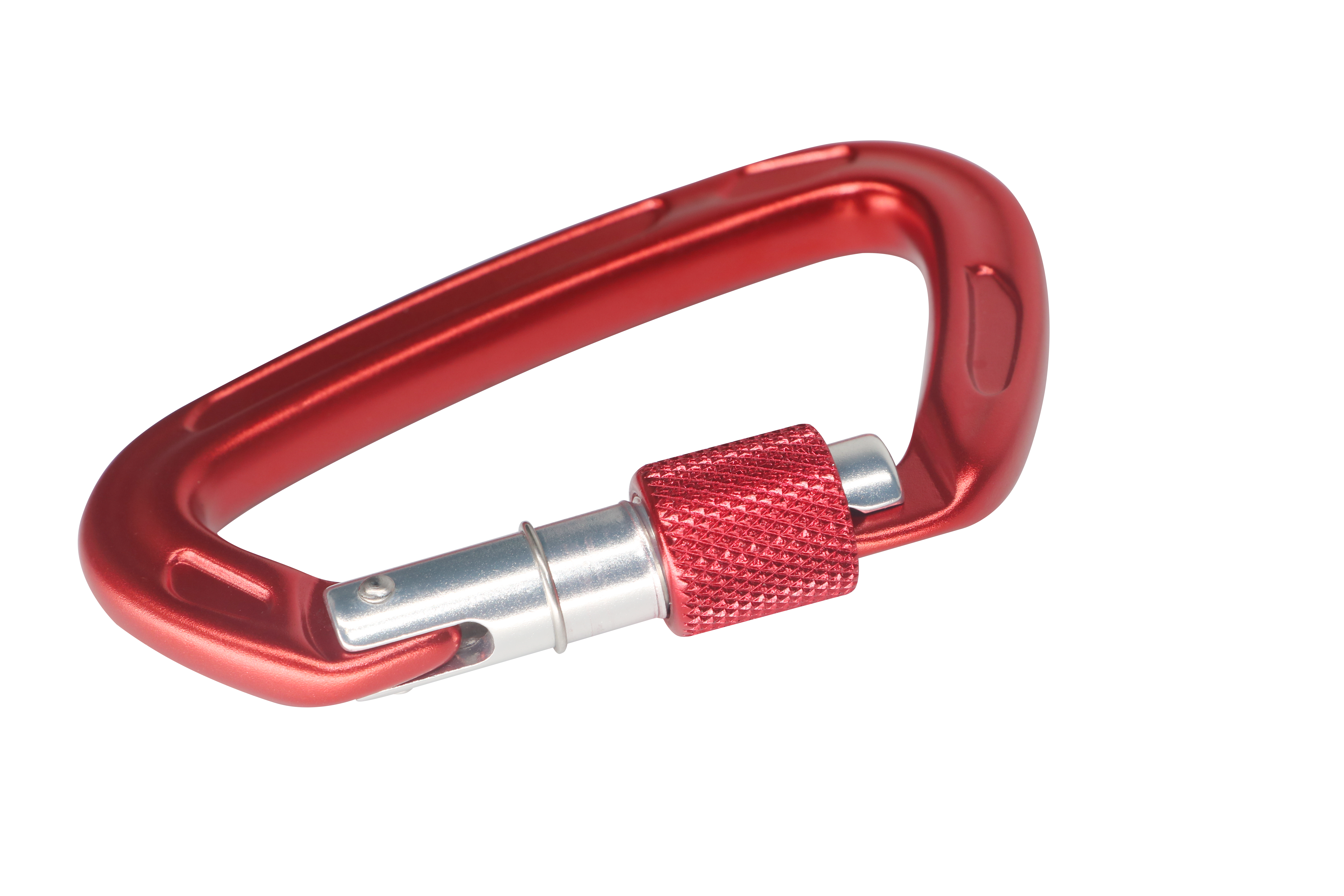 รับน้ำหนักสูง 7075 อลูมิเนียมการบิน carabiner ล็อคอัตโนมัติ D-type ความปลอดภัย hook rock climbing master lock D-type ล็อค
