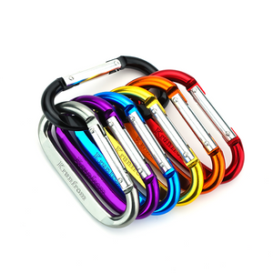 คาราบิเนอร์รีเวทคู่ทรงตัว D 8D น็อต 10 สี